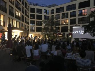 ... oder in einem Innenhof.